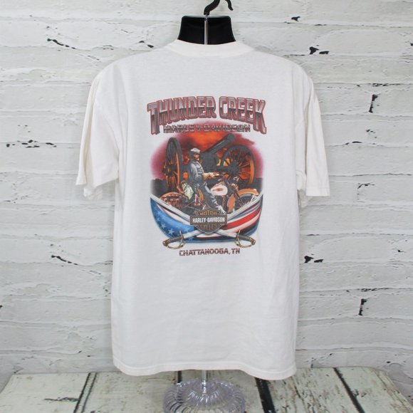 Harley Davidson Vintage Thunder Creek Chattanooga TN T-Shirt - Picture 3 of 7